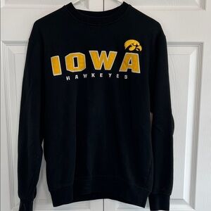 Iowa Hawkeyes Black Crewneck Sweater